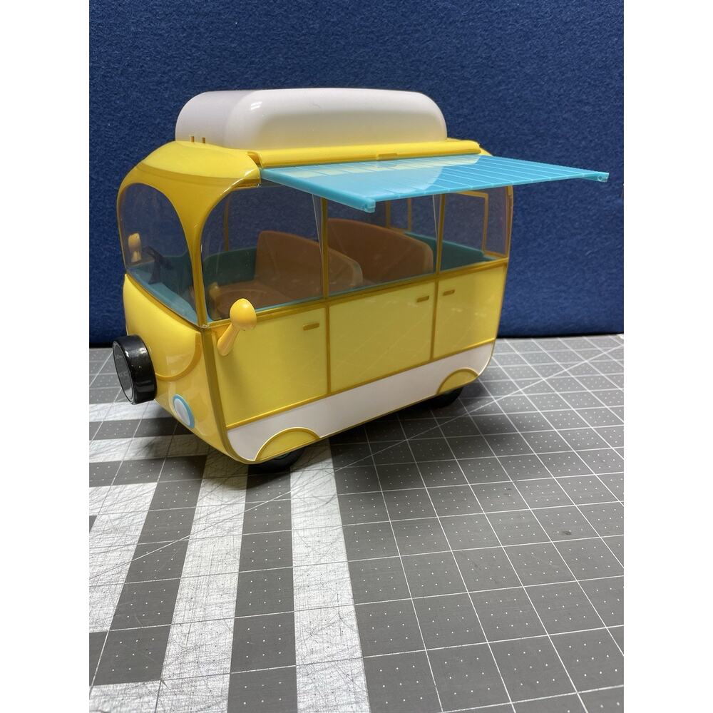 Peppa Pig Vintage 2003 Family Camper Van Yellow‎ Turquoise Tan Family Trip Van